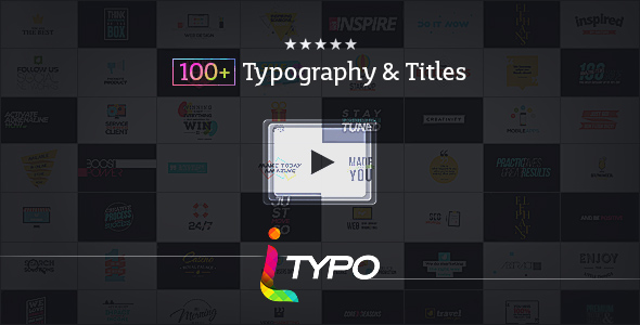 iTypo | Typography and Title Animations - Download Videohive 16143759